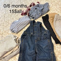 0/6 Month Baby Cloths 