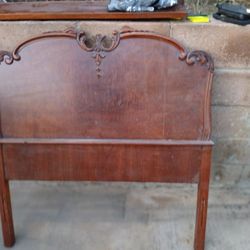 Antique Older Still Twin Bed. Solid Wood  With Panel Rails.