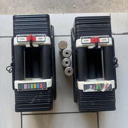 Powerblocks 5-70lbs adjustable weights 