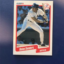 1990 Fleer Deion Sanders #454 [NM/VG] 