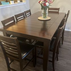 Furniture- Dining room table and 8 chairs