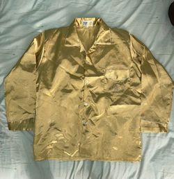 Yellow Satin Pijama Set