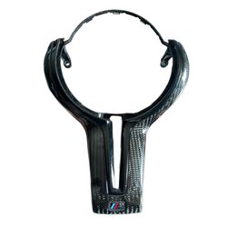 BMW CARBON FIBER STEERING WHEEL TRIM
