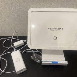 Square Stand iPad POS Countertop Tablet Kiosk White Power Adapter Power Cable