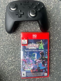 Selling Switch 2 games and a Pro Controller for Switch 2: Pokémon Arceus (50), Kirby and the Forgotten Land (45), and Pro Controller (40).