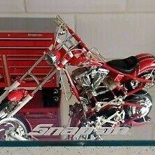Snap-On 1/10 Scale Die Cast Chopper & Tool Box