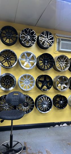 COMPACT CAR WHEELS AND TIRES $40 DOWN