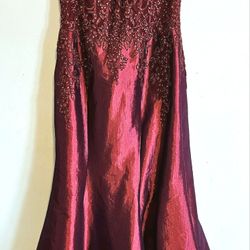 Prom Dress (Wine Color)