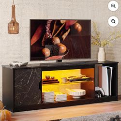Black Marble TV Stand