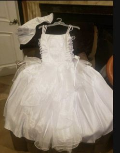 Girls White Dress Size 12