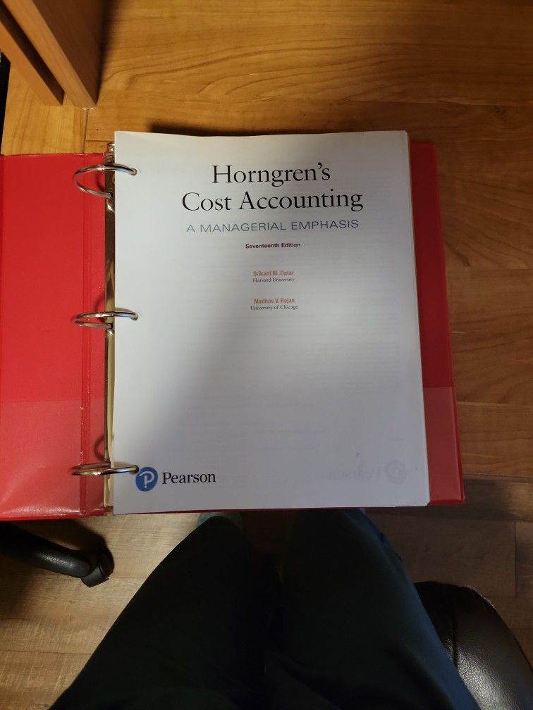 Horngren's Cost Accounting: Managerial Emphasis. 17th Edition