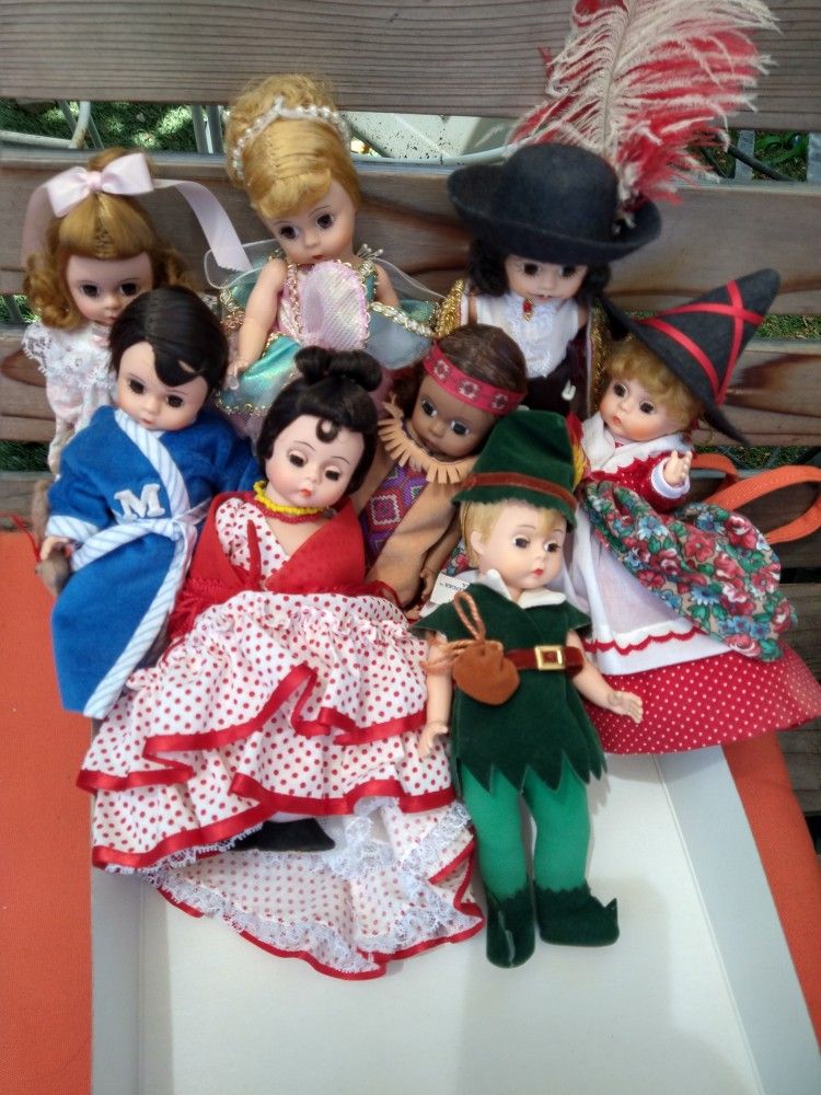 8 Madame Alexander Dolls