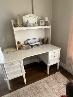 Desk and hutch