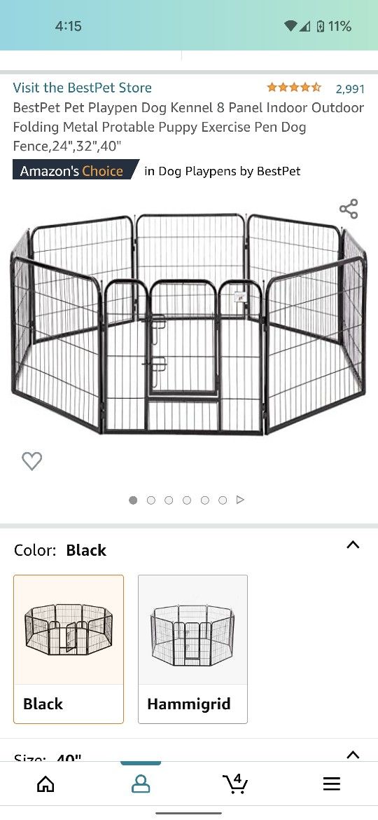 Dog Playpen 40in Great Shape