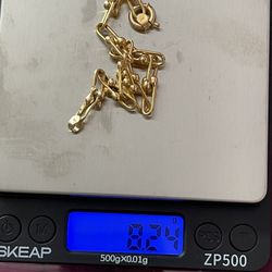 21k Women Bracelet Linked/chain 8.24 Grams Solid Gold 