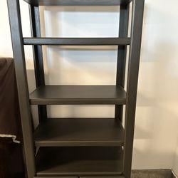 Wood Bookshelf With Storage