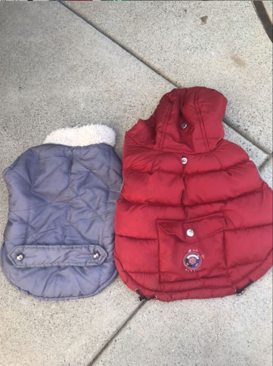 2 Small Dog’s Jackets ( for very small dogs)
