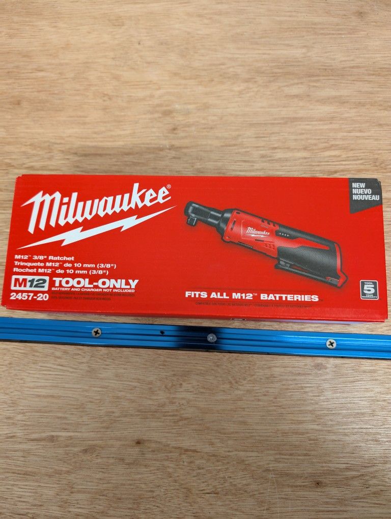 Milwaukee M12 Brushless 3/8" Ratchet NEW