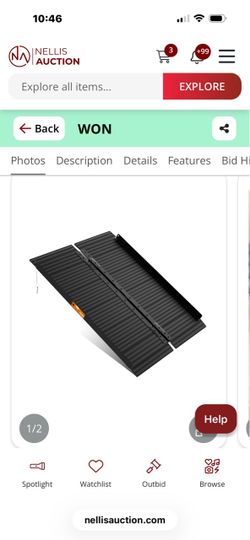4 foot aluminum wheelchair ramp