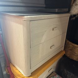 2  Bent Reed Vintage Side Tables Bamboo Palm Beach