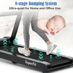 Folding Treadmill LARGE TOUCHSCREEN Bluetooth 