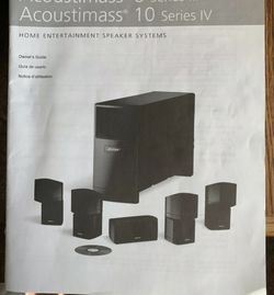 Bose Acoustimass® 10 IV home theater speaker system