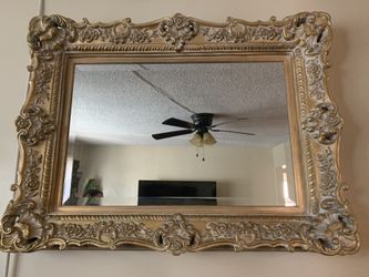 Thick Framed Beveled Mirror