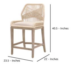 Kathy Kuo Counter Height Bar Stool