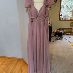 Vintage mauve Azazie Formal Dress 