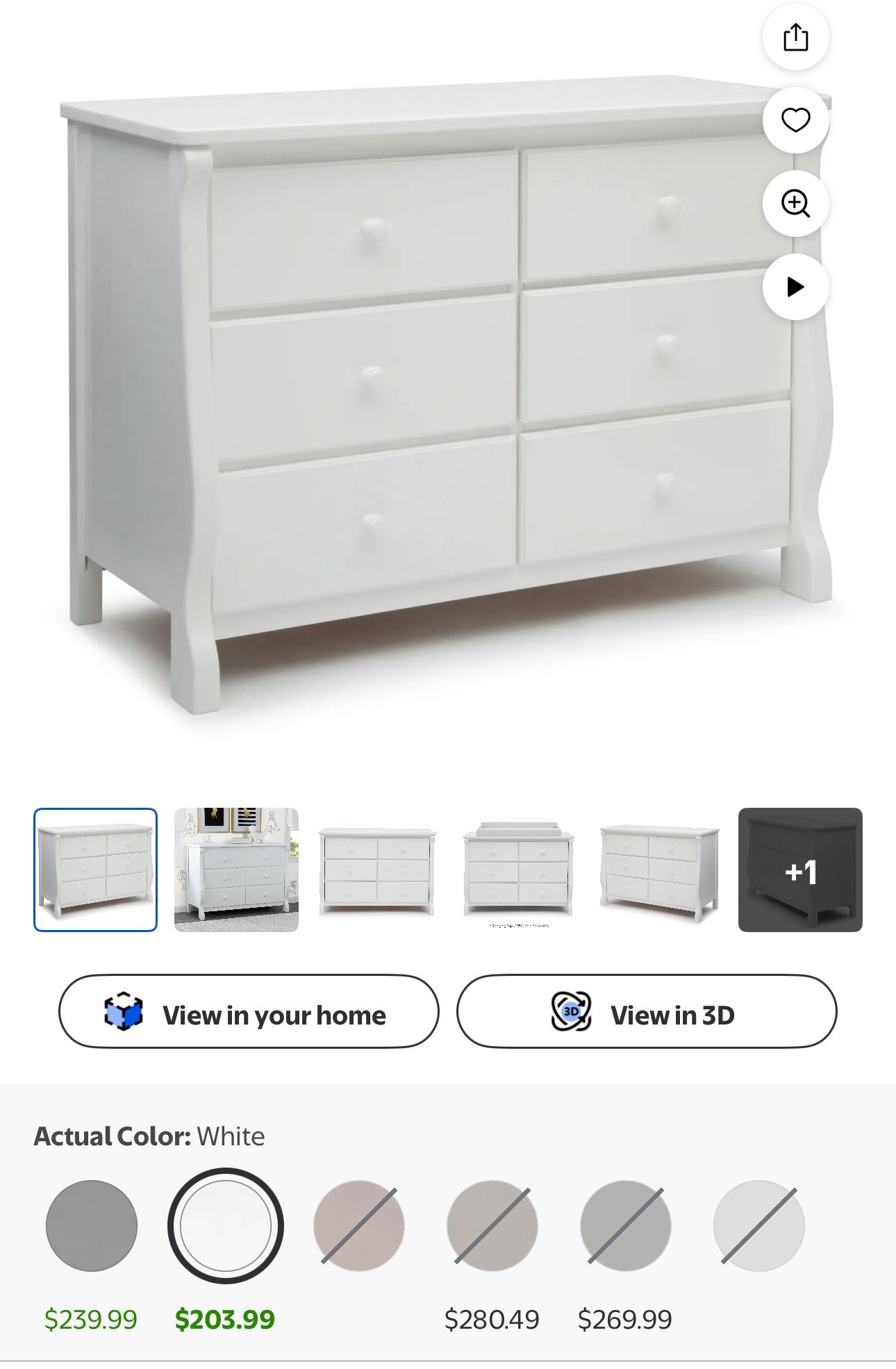 White Dresser