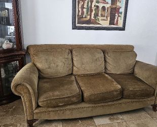 Couch sofa and loves seat