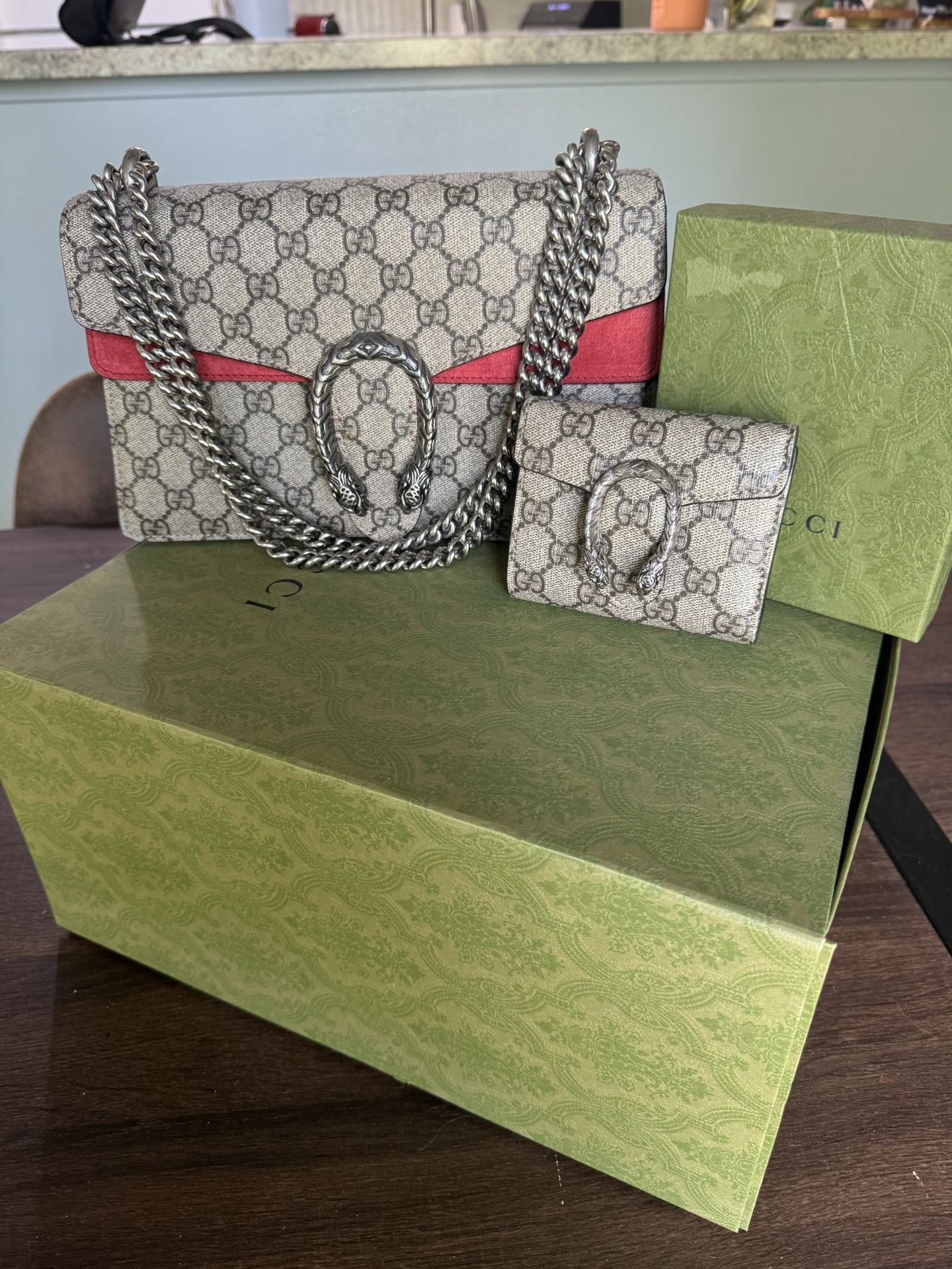 Medium Authentic Gucci Bag and Matching Wallet