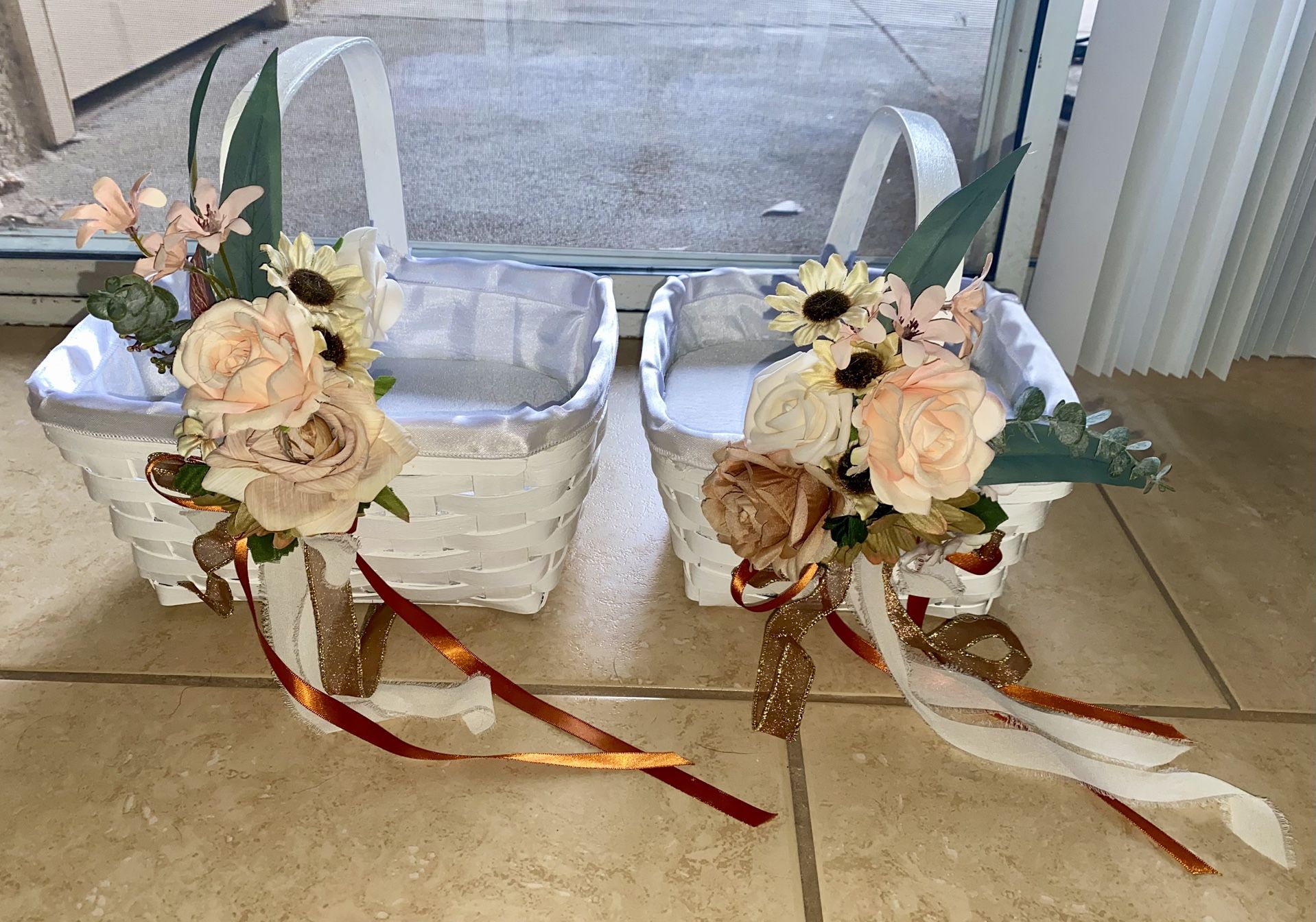 2 set flower girl baskets