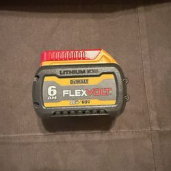 New Dewalt Flex Volt 6Ah  Battery 