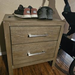 Grey End Table/ Night Stand 