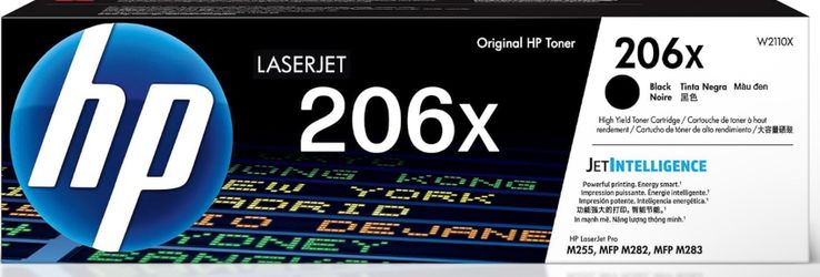 Brand New Genuine HP 206X Black High-Yield Toner Cartridge – W2110X
