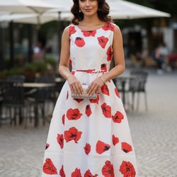 Vestido Largo Estilo Línea A, Talla L