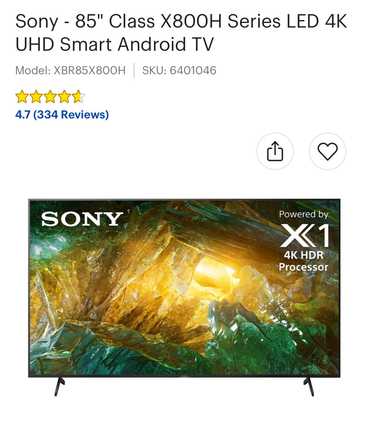 Sony 85 Inch TV