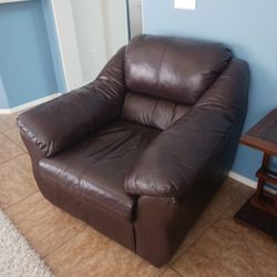 Leather Sofa And Chair