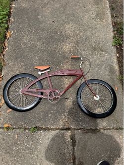 Metal bike wall art
