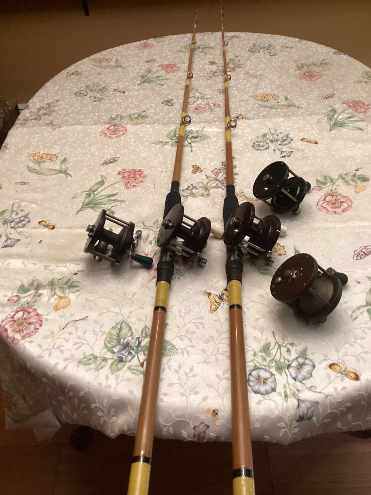 Fishing Offshore Custom Lamiglas RODS With Penn Reels (free Jig)