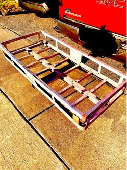 ALUMINUM CARGO BASKET FOLDING🧺 (heavyDUTY lightweight)(great SHAPE & CONDITION:10/10)