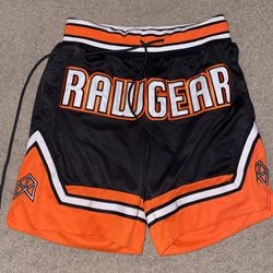 RAWGEAR FRONT EMBROIDERY BASKETBALL SHORTS