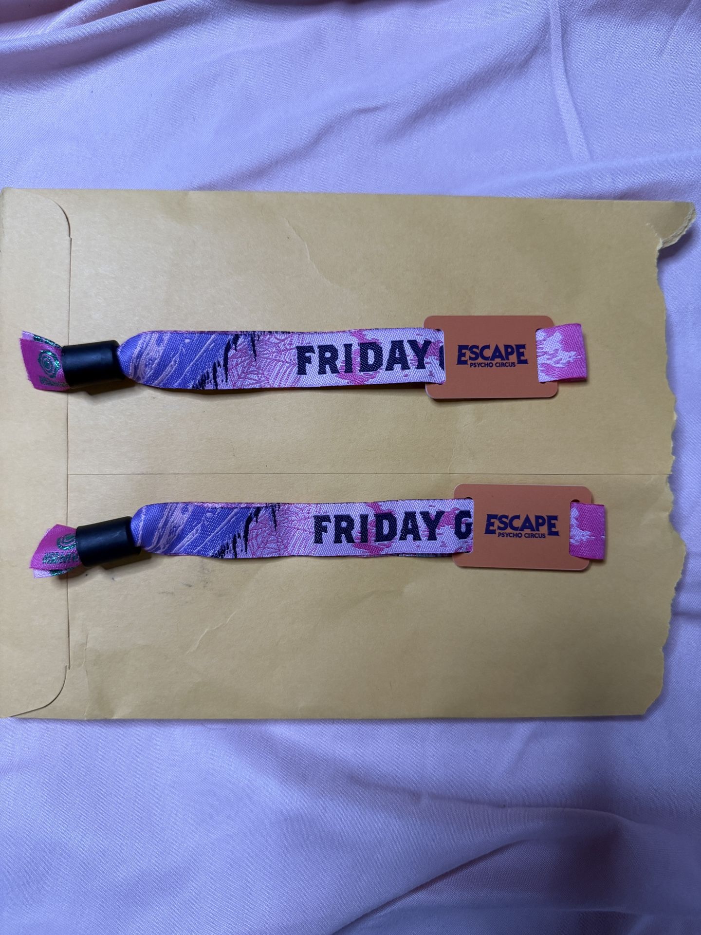 Escape Tickets. GA. Friday.