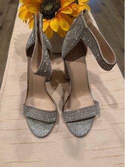 High heels silver
