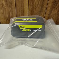 RYOBI 40V Lithium-Ion 6.0 Ah High Capacity Battery