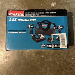 NEW Makita 18V LXT Lithium-Ion Brushless Cordless Hammer Drill and Impact Driver Combo Kit (2-Tool)