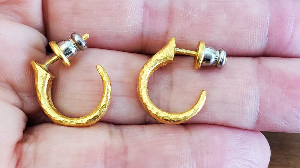 Earings...24k solid gold by Gurhan!