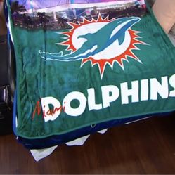 Miami Dolphins Light Up Blanket $70