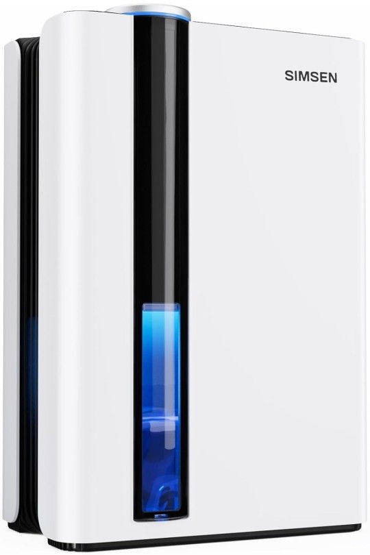 95oz Dehumidifiers for Home, 800 sq ft Quiet Dehumidifier with Reusable Filter and Ionizer, Small Dehumidifier with Drain Hose, Dehumidifiers for Bedr